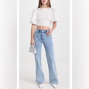 PAIGE Jeans Leenah Slim-Wide Leg - Alivia NWT 32